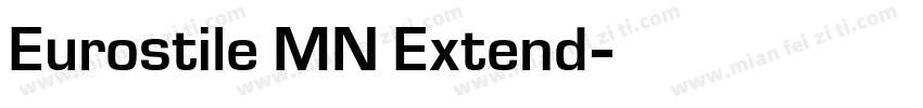 Eurostile MN Extend字体转换